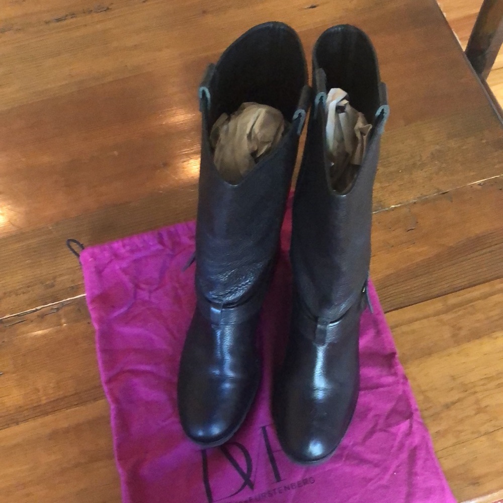 Diane Von Furstenberg Motorcycle Boots